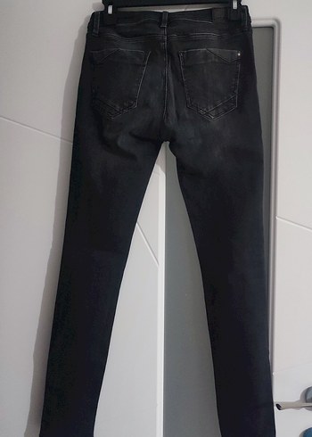 27 Beden Colins Super Slim Fit Orta Bel Dar Paça Kadın Gri Jean Pantolon