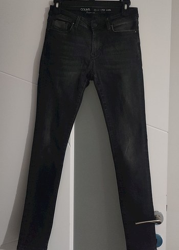 Colins Super Slim Fit Orta Bel Dar Paça Kadın Gri Jean Pantolon