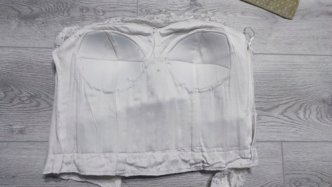 Taşlı Dantelli Uzun Kol Gelinlik Üstü - Görsel 3