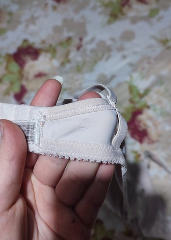 Dagi Marka Pudra Dolgulu Desensiz Düz İnce Askılı Sütyen - Görsel 5