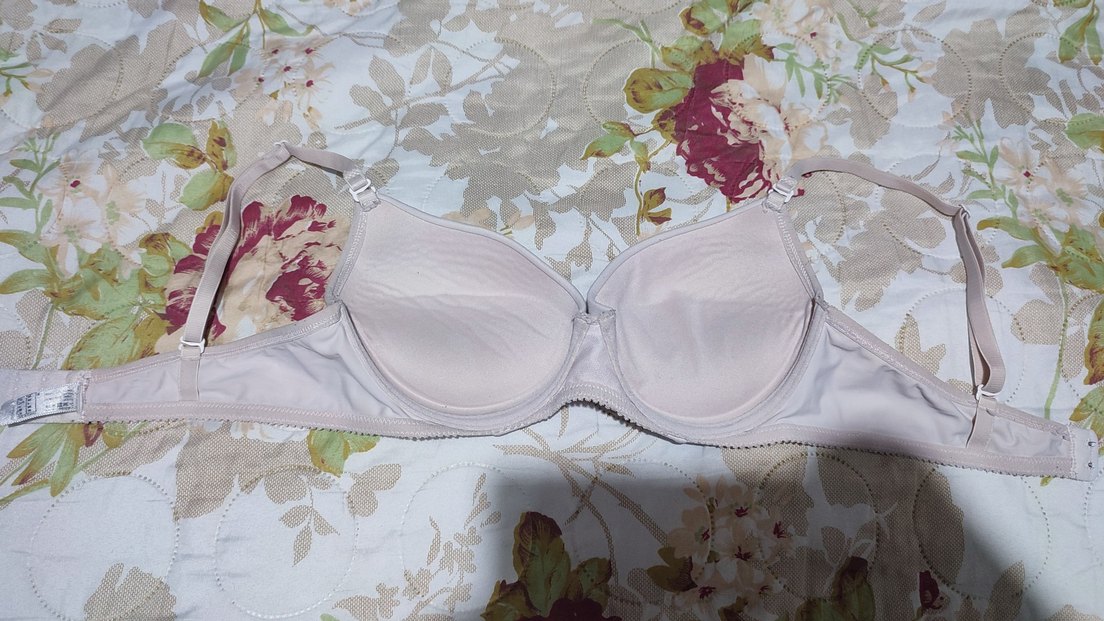 Dagi Marka Pudra Dolgulu Desensiz Düz İnce Askılı Sütyen - Görsel 2