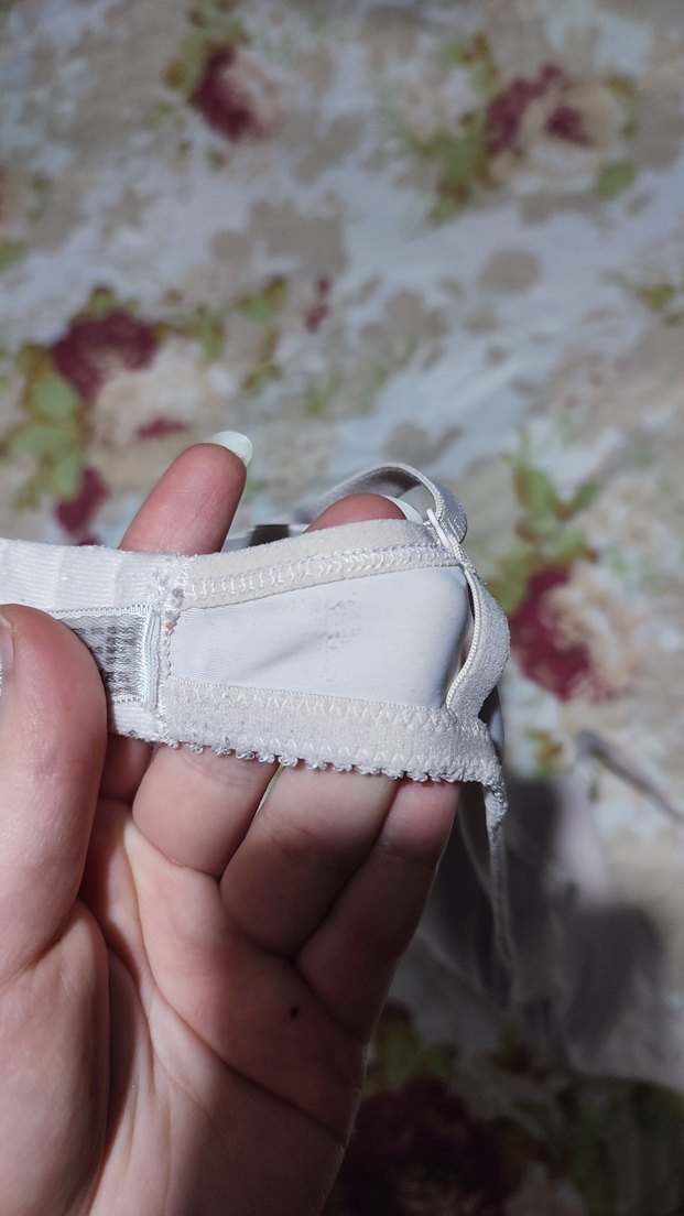 Dagi Marka Pudra Dolgulu Desensiz Düz İnce Askılı Sütyen - Görsel 5