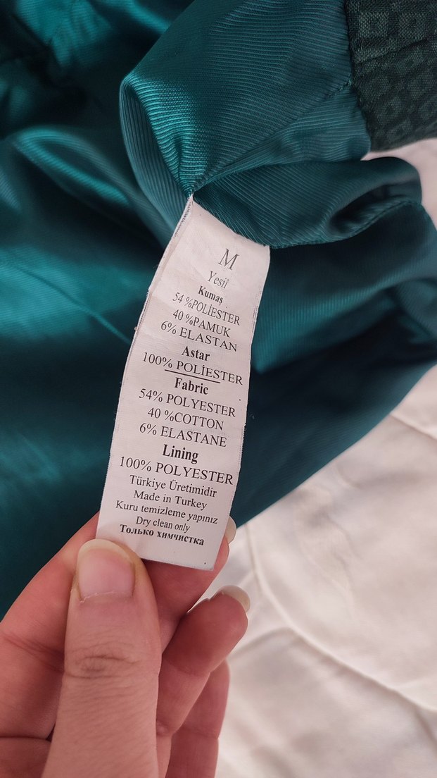 Adil Işık Yeşil Kareli Kumaş Yırtmaçlı Kalem Etek - Görsel 5