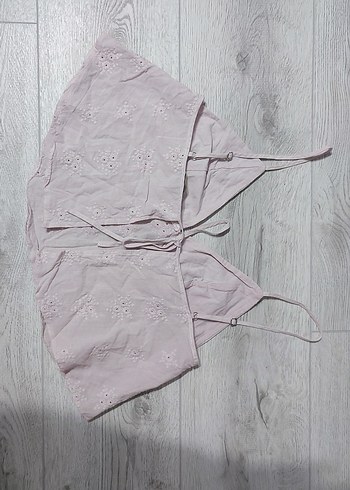 y2k coquette Çiçek Nakışlı İnce Askılı Sırtı İpli Bağlamalı Bluz - Görsel 4