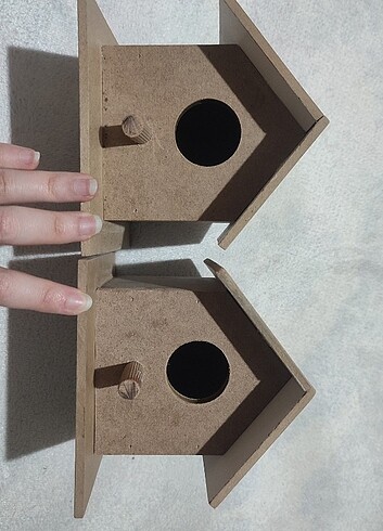 Diğer Ham MDF Dekoratif Süs Kuş Yuvası
