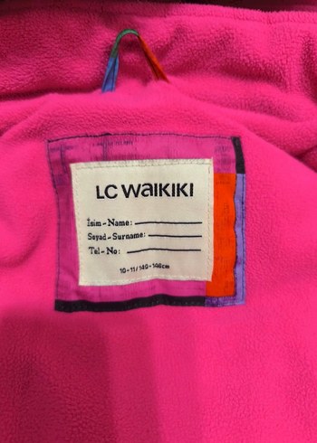 LC Waikiki Renkli Kapüşonlu / İçi Polarlı Çocuk Kışlık Mont