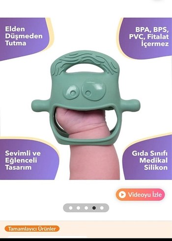 Chicco Yeşil Bebek Diş Kaşıyıcı mochi