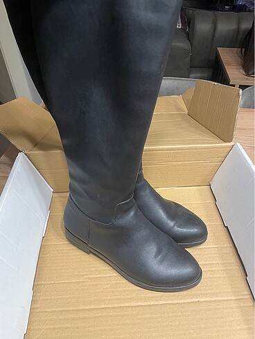 Siyah uzun çizme - Görsel 5