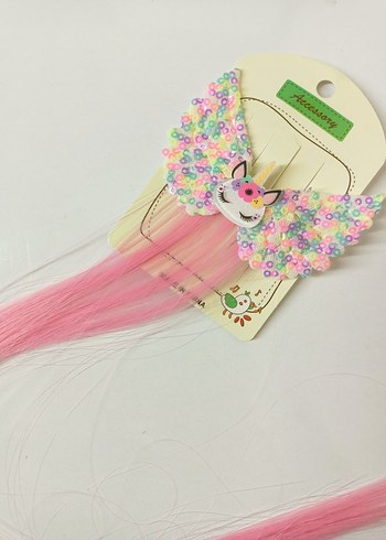 Unicorn Detaylı Kız Çocuk Pensli Toka - Görsel 2