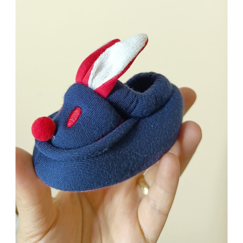 Tavşan Nakışlı Bebek Patik - Görsel 2