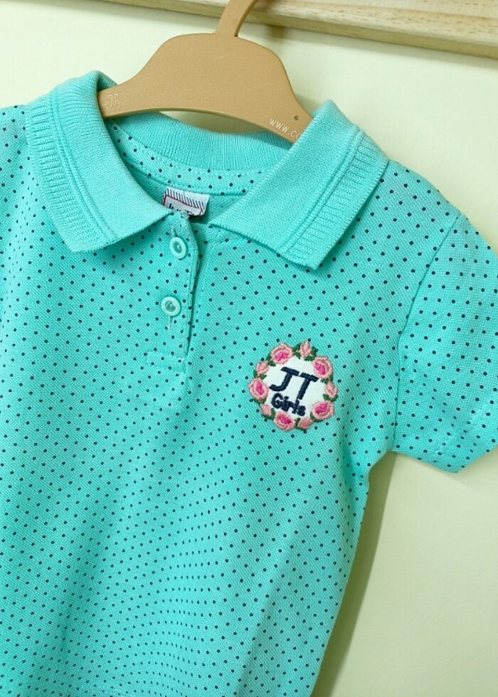 Nakış Detaylı Kız Çocuk Lacoste T-Shirt  - Görsel 2