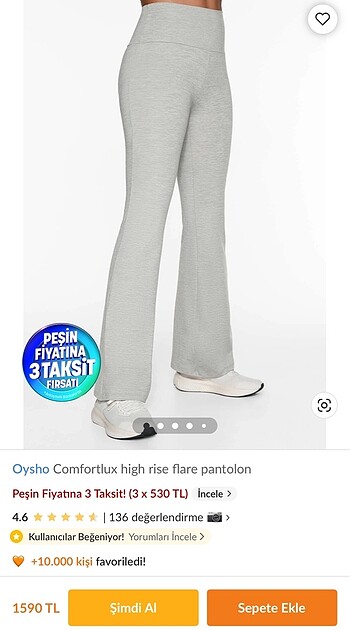 Oysho Comfortlux High Rise Flare Tayt