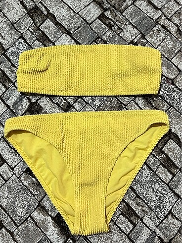 İkili takım Sarı bikini