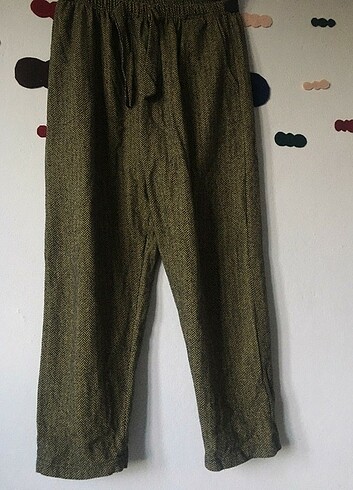 Yeşil yumuşak pantolon 