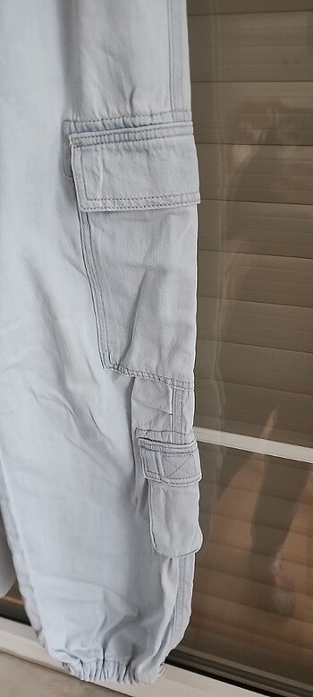 11-12 Yaş Beden Kiz cocuk geniş kot pantalon 