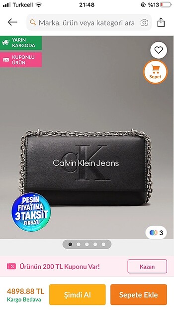 Calvin Klein CALVİN KLEİN ASKILI ÇANTA