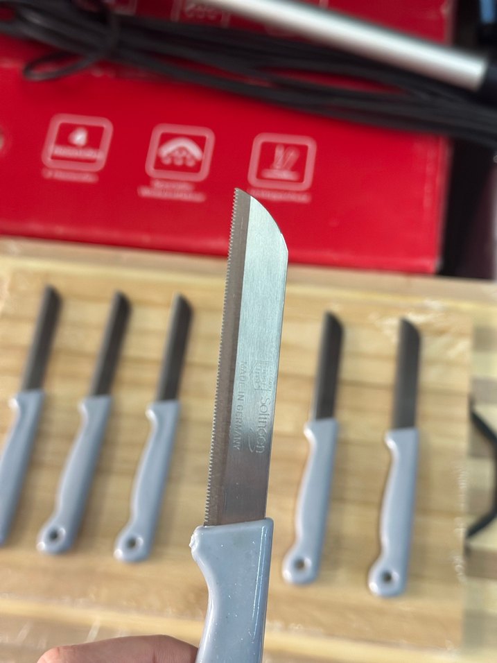 Solingen Gri Saplı 6'lı Mutfak Bıçağı Seti - Görsel 3