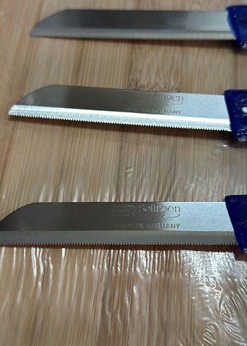 Solingen 6 Parça Koyu Mavi Saplı Bıçak Seti - Görsel 3