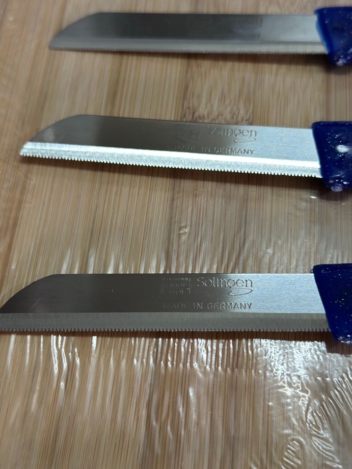 Solingen 6 Parça Koyu Mavi Saplı Bıçak Seti - Görsel 3