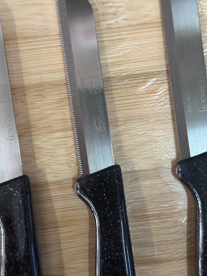 Solingen Siyah Saplı 6 Parça Meyve Bıçağı Seti - Görsel 3