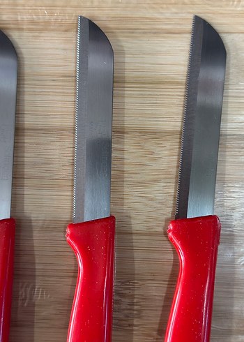 Solingen Kırmızı Saplı Meyve Bıçağı Seti - Görsel 2