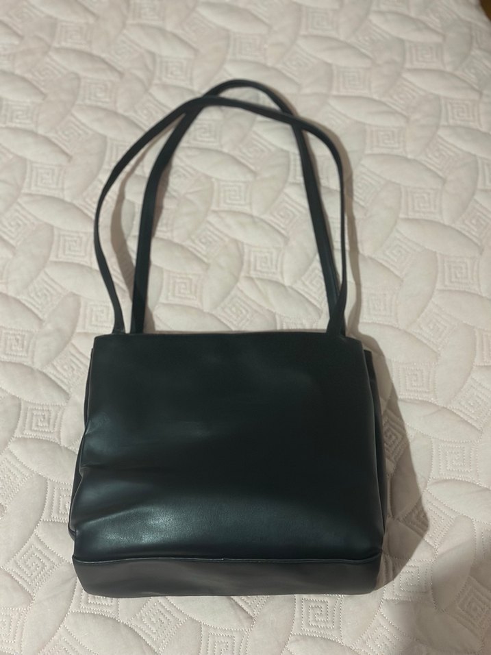 Prada Siyah Deri Fermuarlı Kadın Çanta - Görsel 2