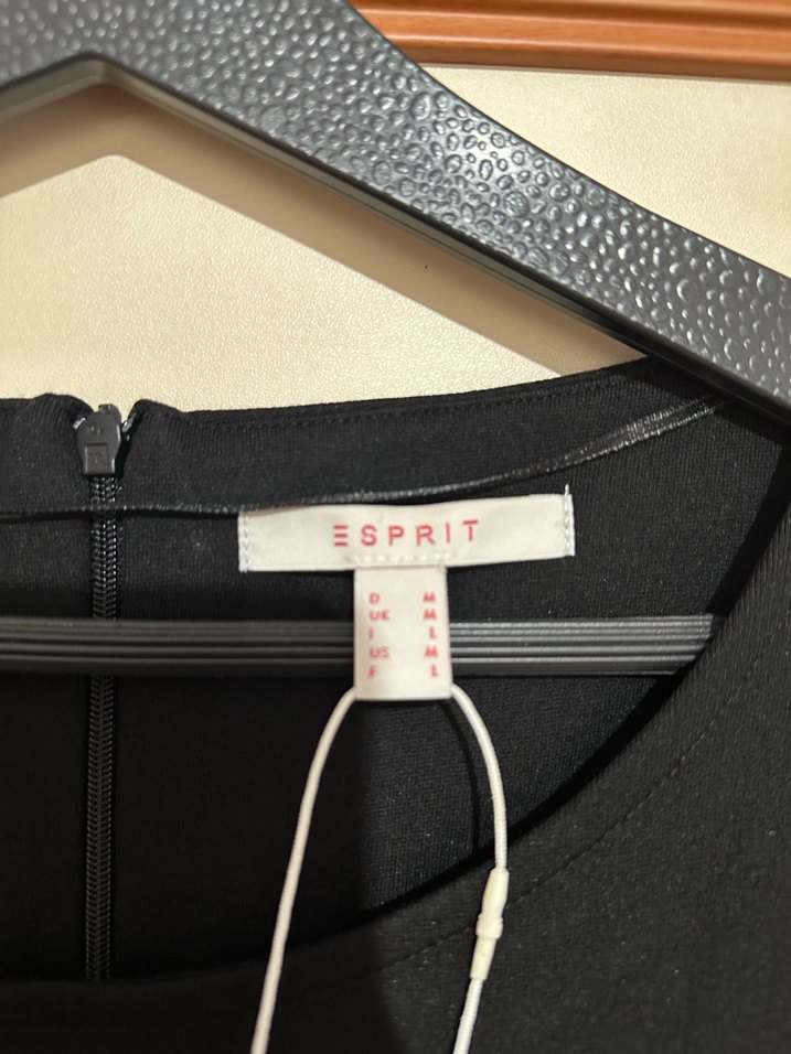 Esprit Siyah Uzun Kadın Elbise, Dar Kesim, - Görsel 2