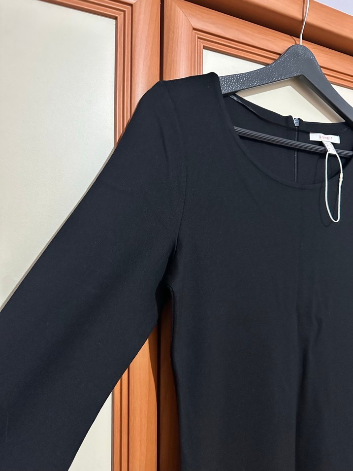 Esprit Siyah Uzun Kadın Elbise, Dar Kesim, - Görsel 3