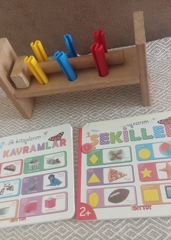 Çok Renkli Ahşap Eğitici Oyuncak Seti