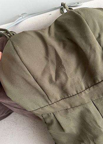 Kadın Kemerli Straplez Tulum - Görsel 3