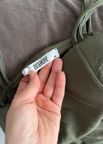 Kadın Kemerli Straplez Tulum - Görsel 5