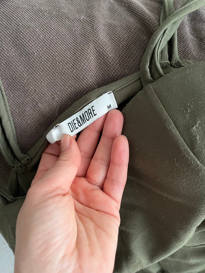 Kadın Kemerli Straplez Tulum - Görsel 5