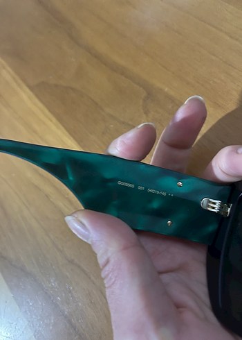 Orijinal Gucci Siyah Gotik Kadın Güneş Gözlüğü - Görsel 4