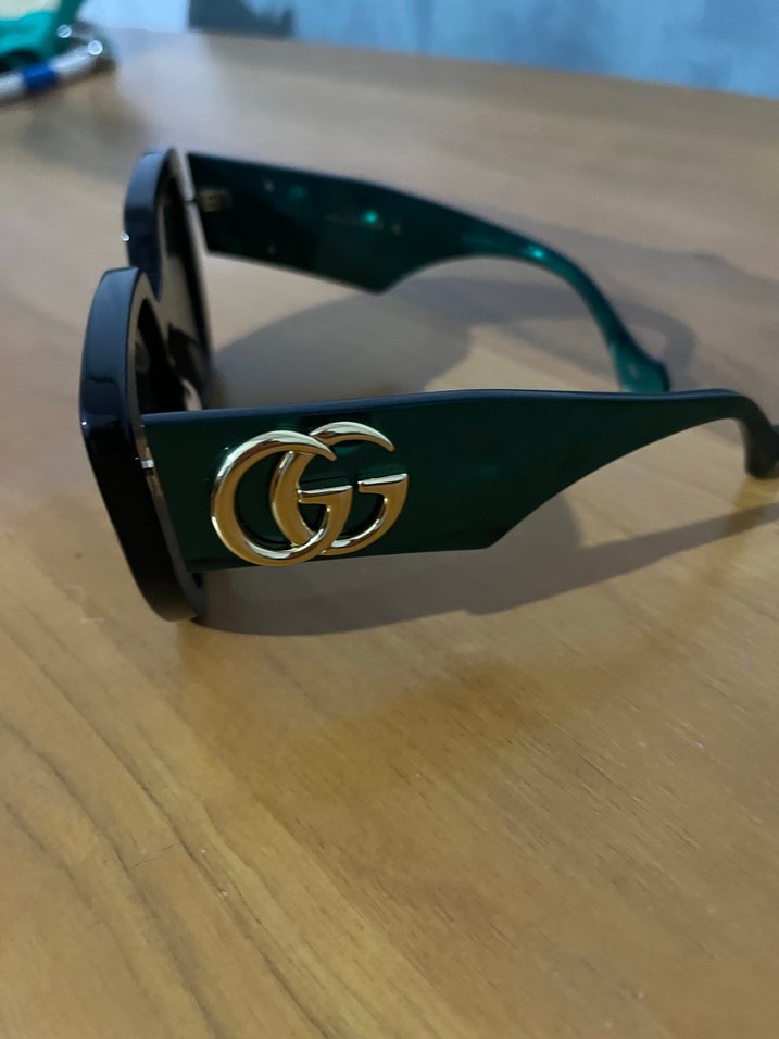 Orijinal Gucci Siyah Gotik Kadın Güneş Gözlüğü - Görsel 2