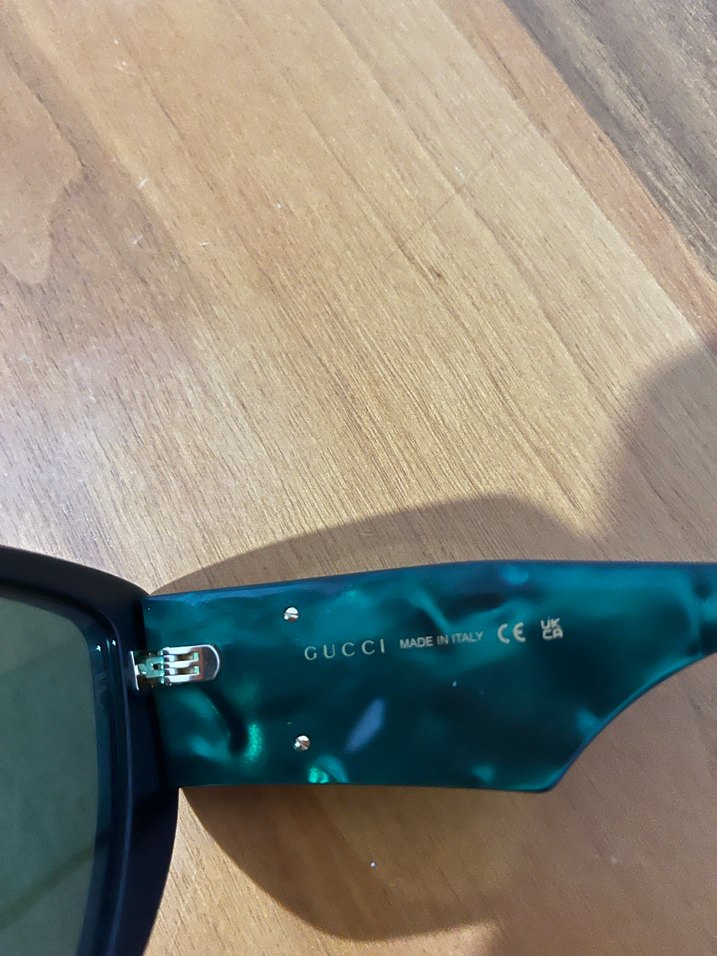 Orijinal Gucci Siyah Gotik Kadın Güneş Gözlüğü - Görsel 3