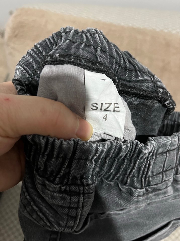 Gri Erkek Çocuk Bol Kesim Kot Pantolon - Görsel 3