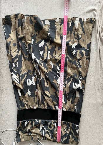 Kamuflaj Desenli Kemerli straplez elbise - Görsel 5