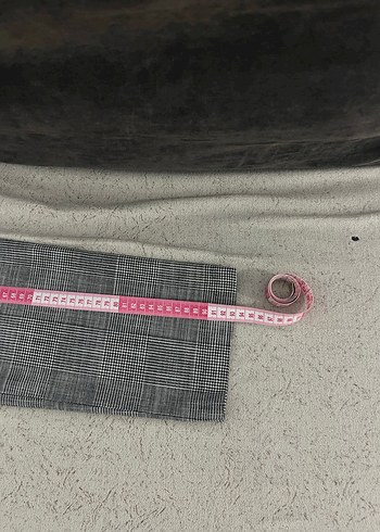 Gri Kemerli Kadın Kumaş Pantolon - Görsel 2