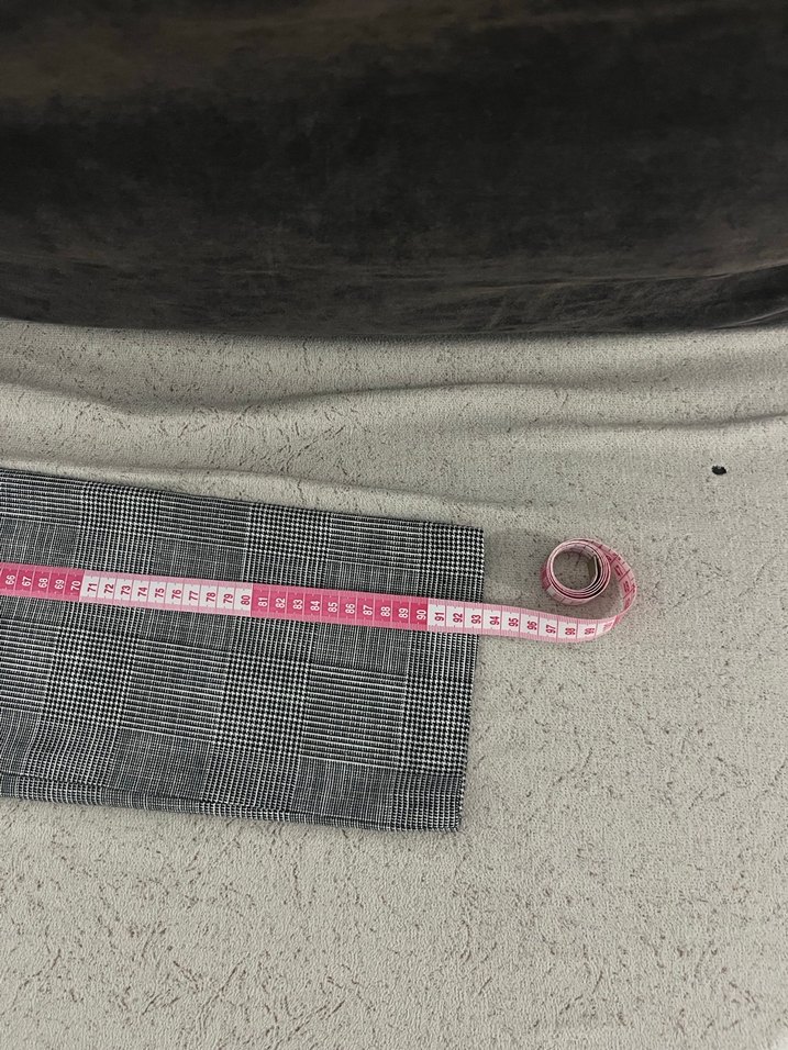 Gri Kemerli Kadın Kumaş Pantolon - Görsel 2