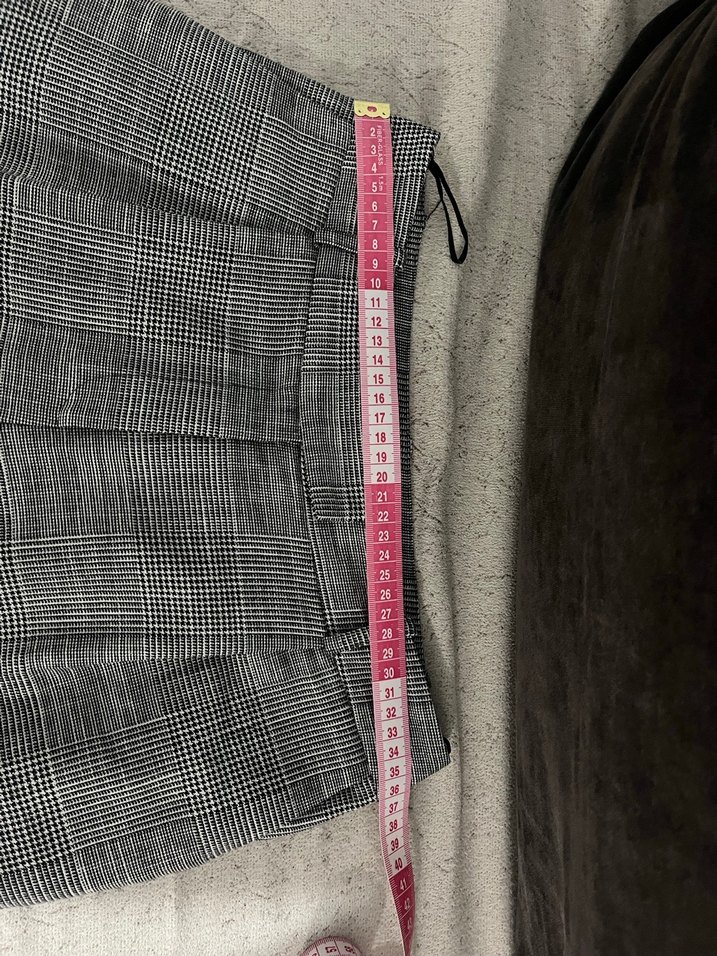 Gri Kemerli Kadın Kumaş Pantolon - Görsel 3