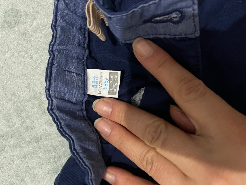 Erkek Çocuk Kemerli Lacivert Kot Pantolon - Görsel 3