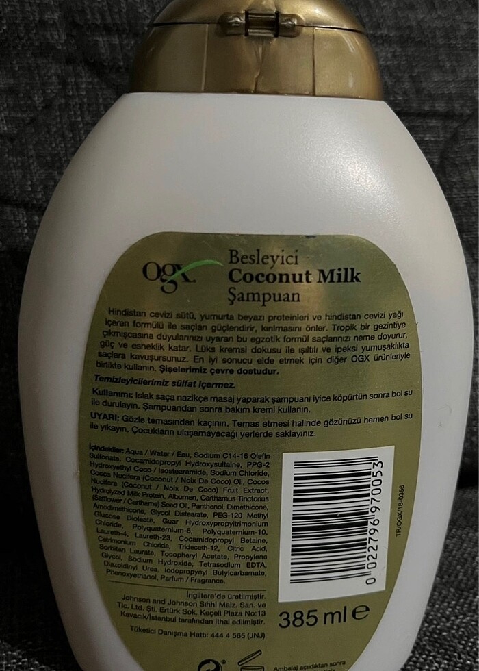 QGX Coconut Milk Şampuan - Görsel 2