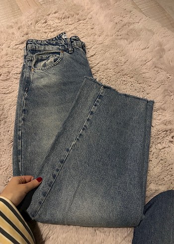 Diğer Acik Mavi Rahat Kesim Denim Jean
