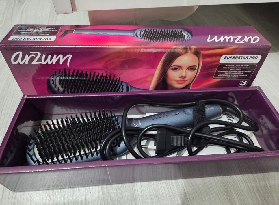 Arzum Süper Star Pro Mor Saç Düzleştirici - Görsel 2