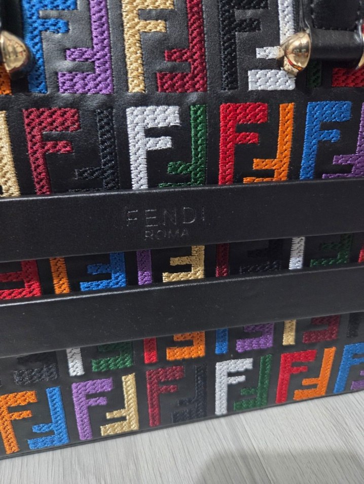 Renkli Baskılı Kadın Omuz Çantası - Görsel 3