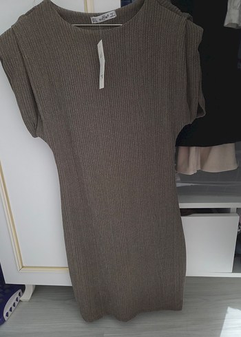 kahverengi Kadın Elbise - Görsel 3