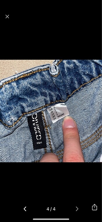 xs Beden lacivert Renk H&M Şort