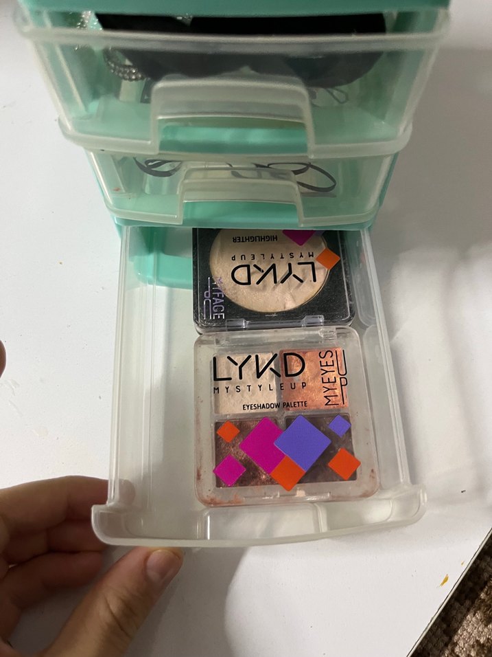 Turkuaz Renkli 3 Katmanlı Organizer Çekmece - Görsel 3