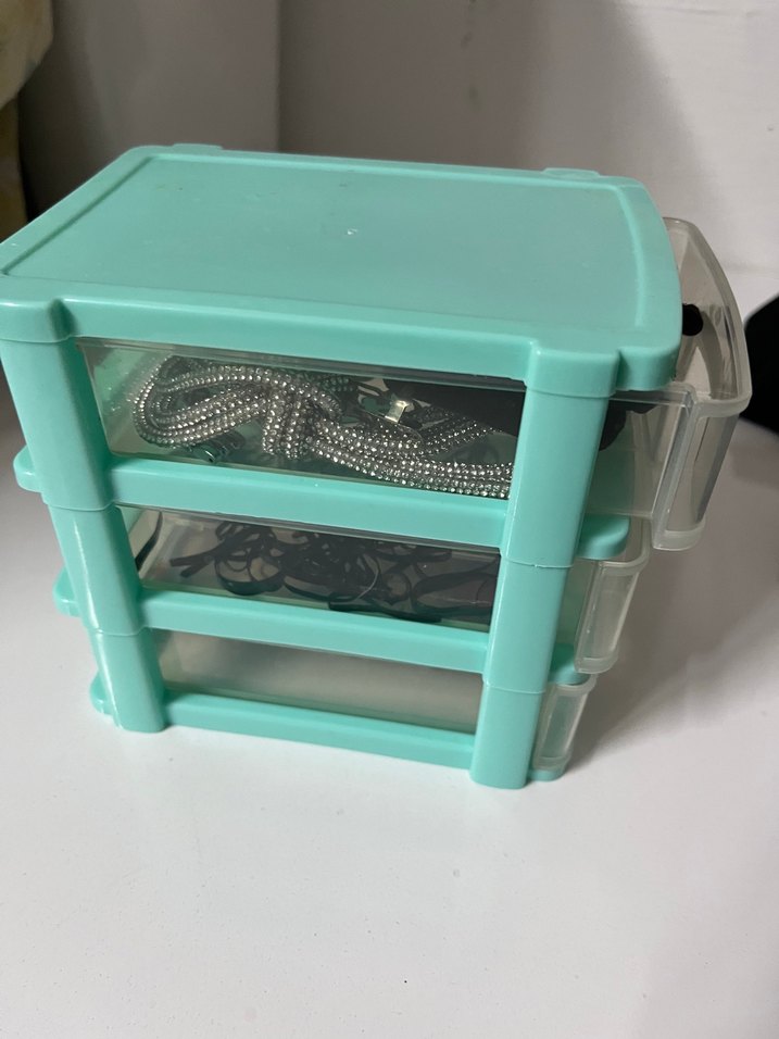 Turkuaz Renkli 3 Katmanlı Organizer Çekmece - Görsel 2