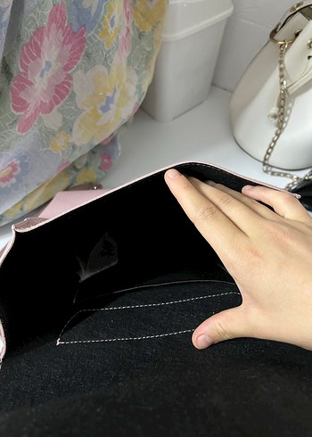 Pembe Deri Kadın Sırt Çantası - Görsel 3